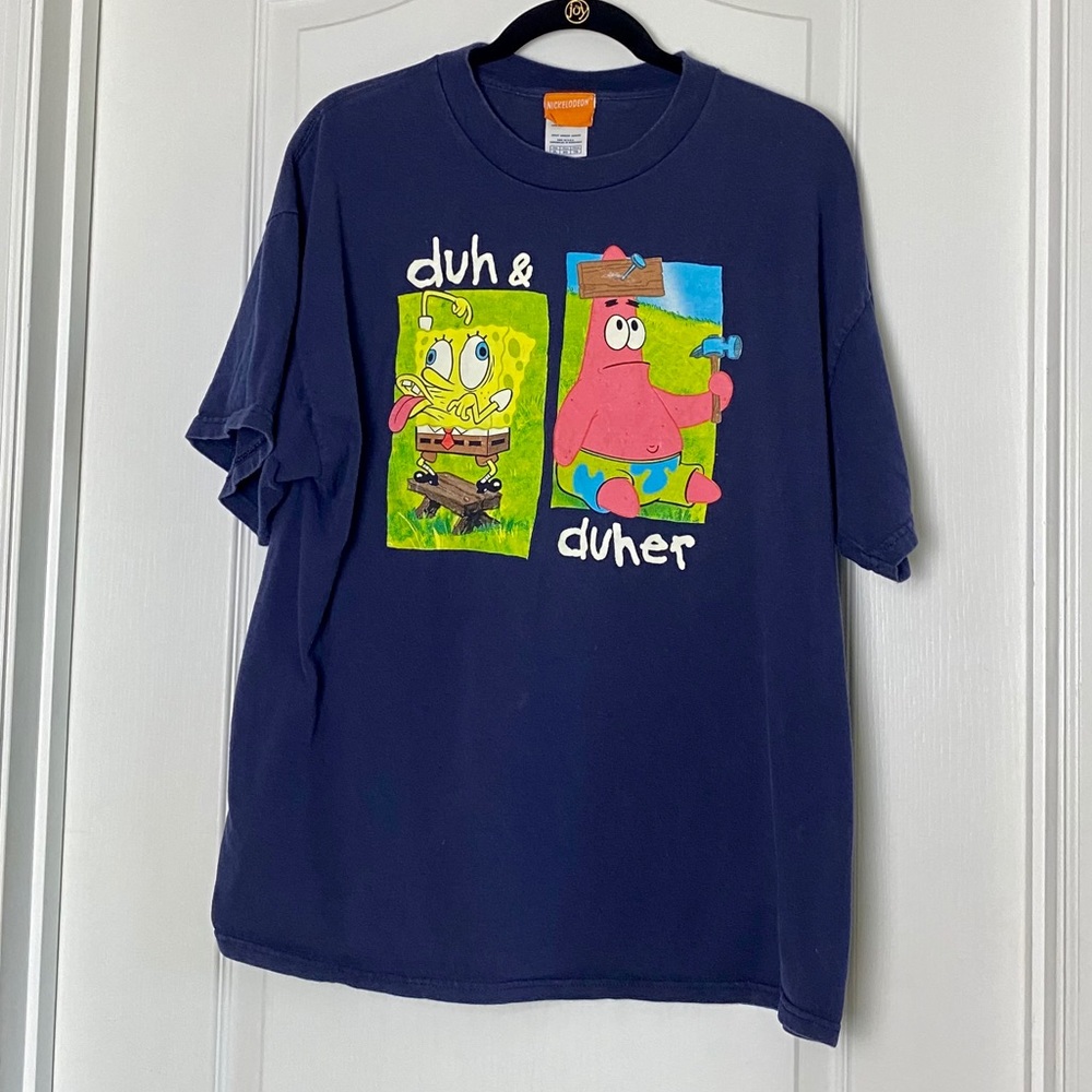 Nickelodeon Spongebob ‘Duh & Duher’ Shirt Size XL